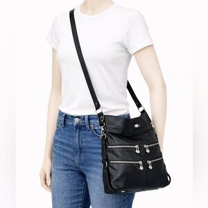 THE TREND Black Leather Convertible Bag – Great Condition